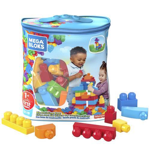 FISHER PRICE MEGA BLOKS ABC BUILDING BAG MAINAN BALOK ANAK