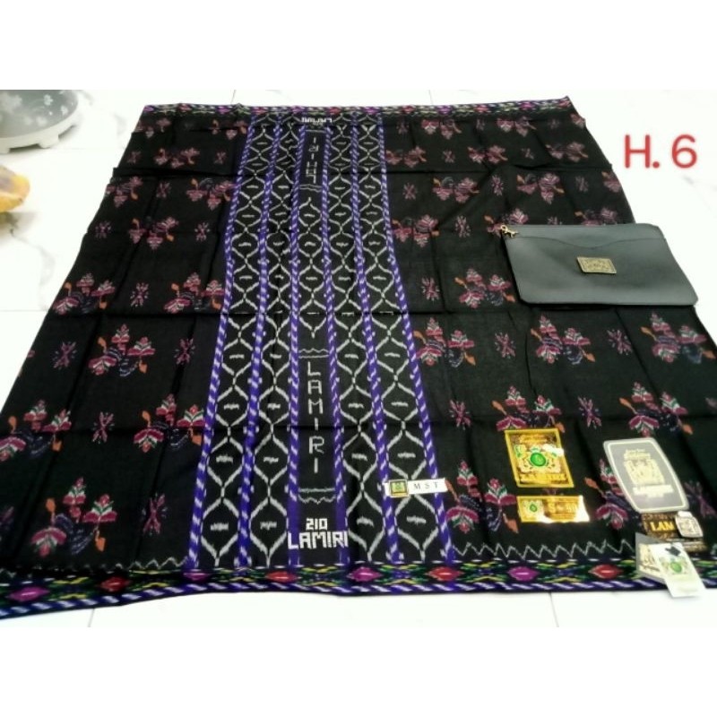 Sarung Lamiri Full Sutra MGT, MST/ Mustamin/ Kembang 210 Original/ Brand
