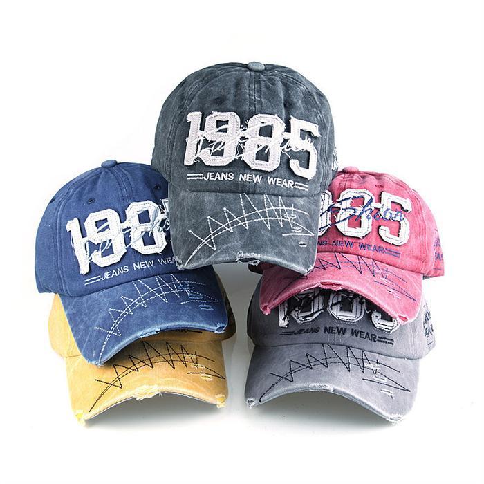FH Topi Baseball 1985 Fashion Jeans Hat Casual Sport Pria Wanita/Baseball Cap/Topi Outdoor Topi Spor