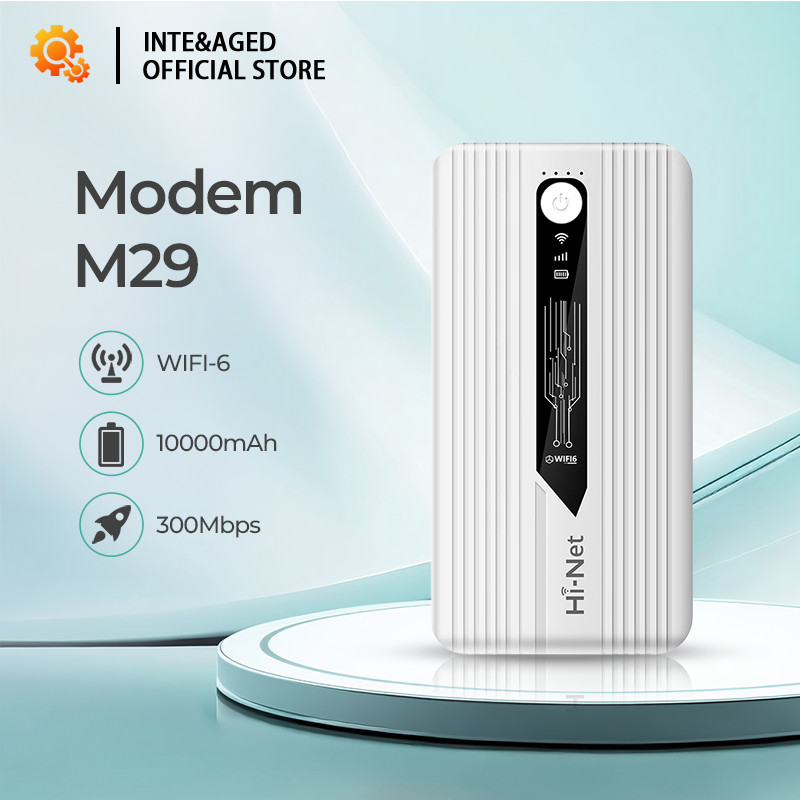 INT M29 Router WiFi dan Power Bank 2-in-1 300Mbps | Konektivitas WiFi 6 Berkecepatan Tinggi | Batera