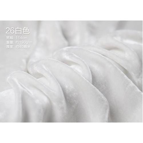 High-End Real Velvet Fabric Mulberry Silk Cloth Solid Color Silk Gold Velvet Velvet Cheongsam Dress 