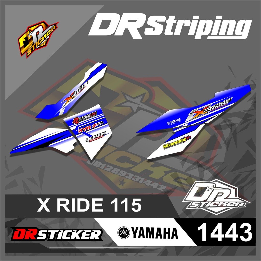 1443 STRIPING STICKER X RIDE 115 LIS RACING SEMI FULL