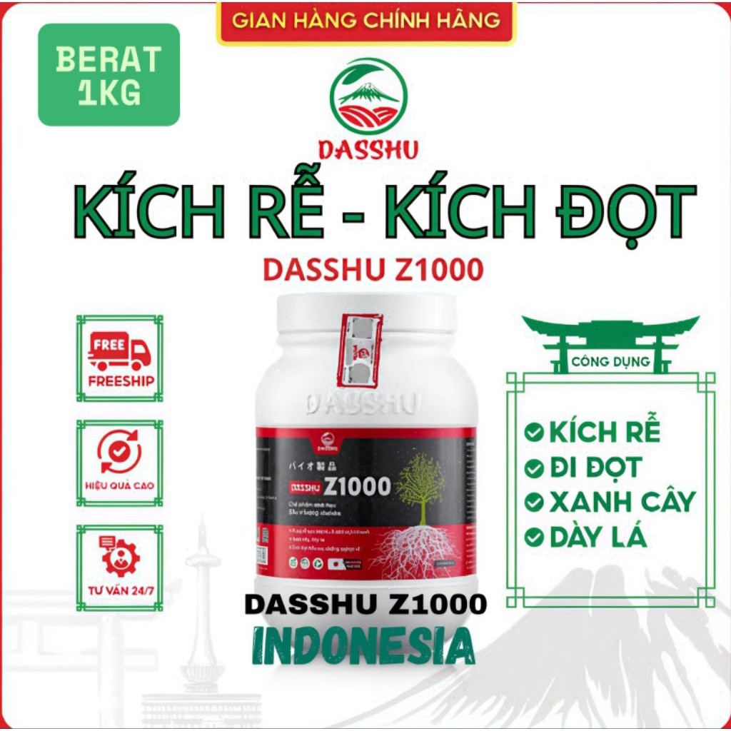 (1KG) Pupuk DASSHU Jepang Z1000 - Pupuk Perangsang Akar Super Ampuh