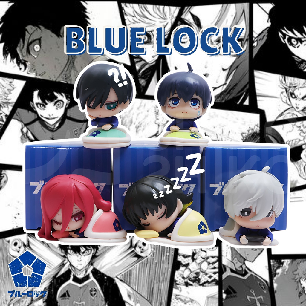 BBFblRD1 Blind Box Figure Blue Lock Mistery Box Lucky Pick Mini Action Figur Tidur Gen 1 Yoichi Isag