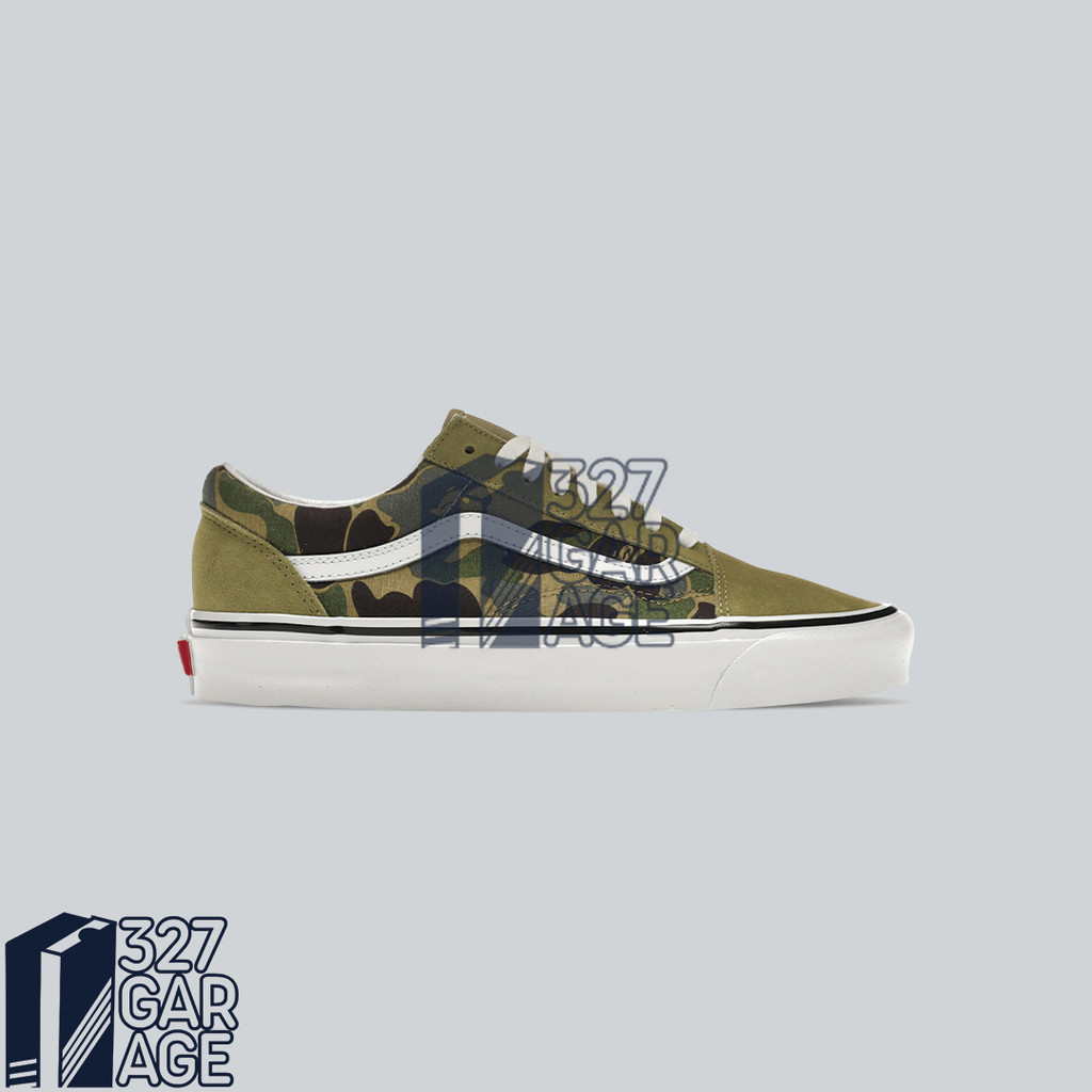 Sepatu Sneakers Vans BAPE x Old Skool 36 DX 'Green Camo'  Original Authentic BNIB Unisex