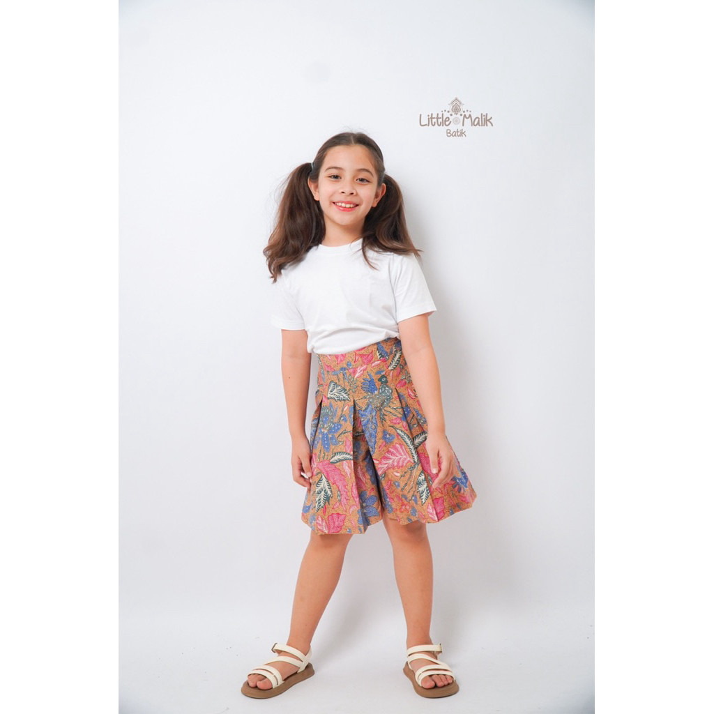 ZIZISHOP Rok Celana Batik Anak Perempuan By Little Malik Batik