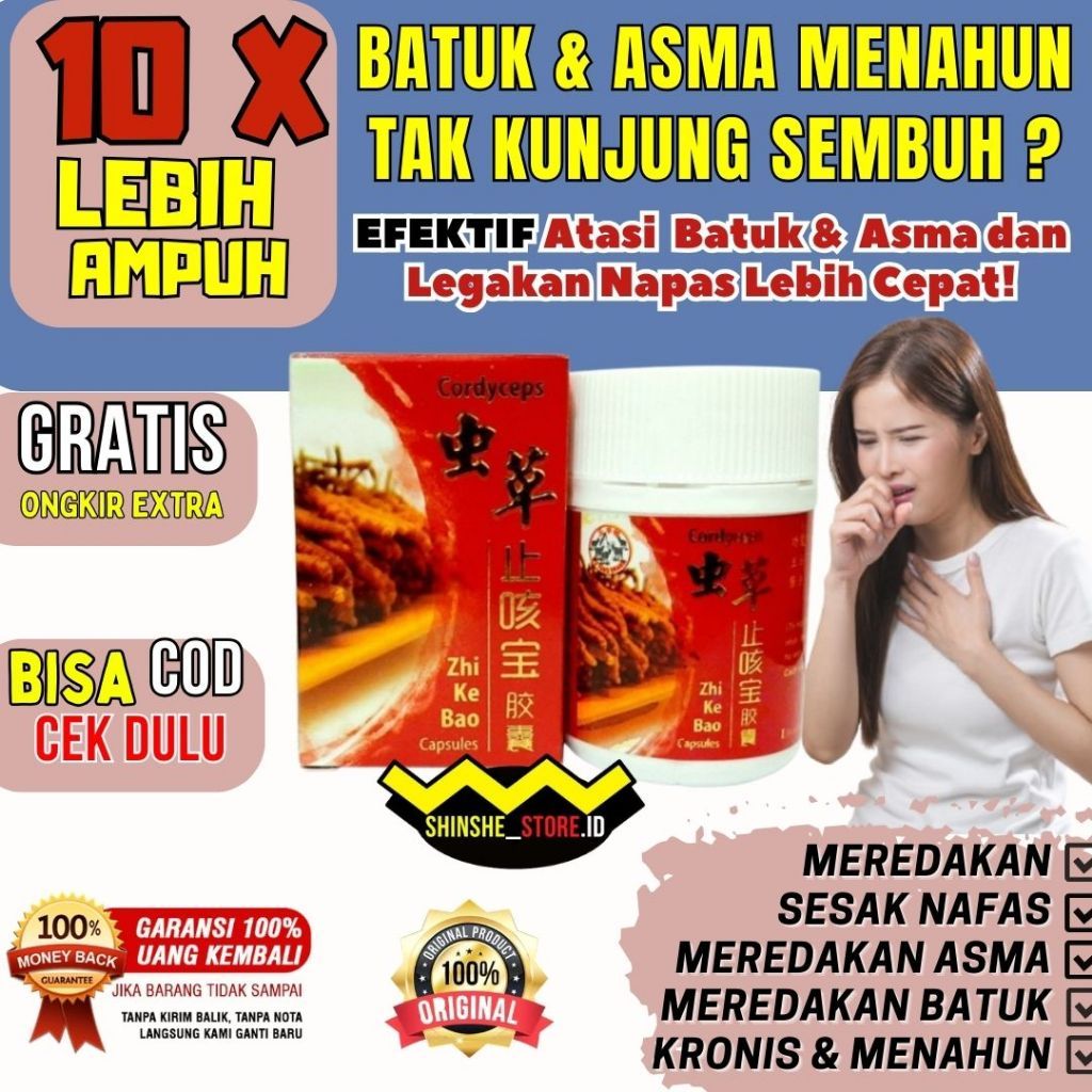 Tong Tianhe TM Original Impor Dari China Zhi Ke Bao Original Obat Batuk Asma Sesak Napas Bronkitis K