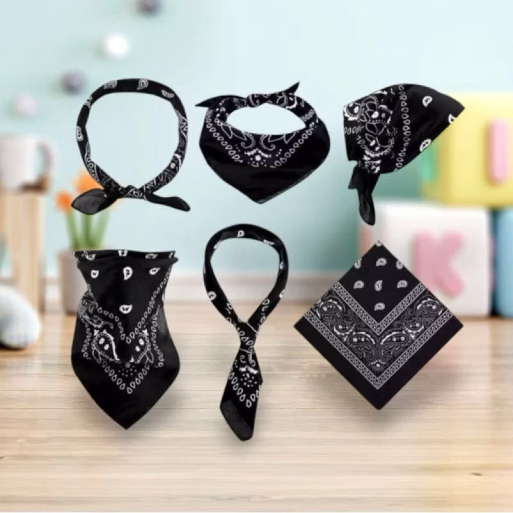 Atk _Sdn HargaGrosir Slayer Hitam Selayer Hitam Slayer Batik Hitam Bandana Hitam Bandana Batik Hitam