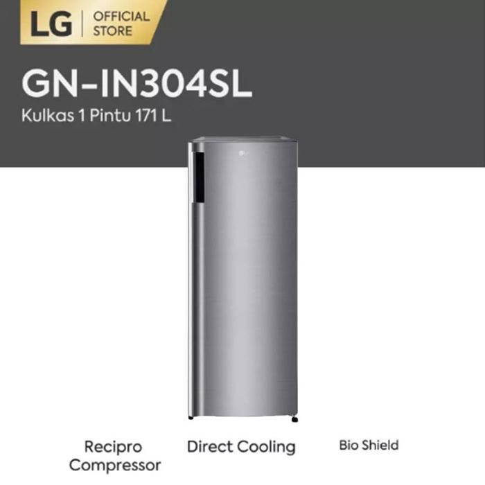 LG FREEZER BERDIRI 6RAK GN-IN304SL