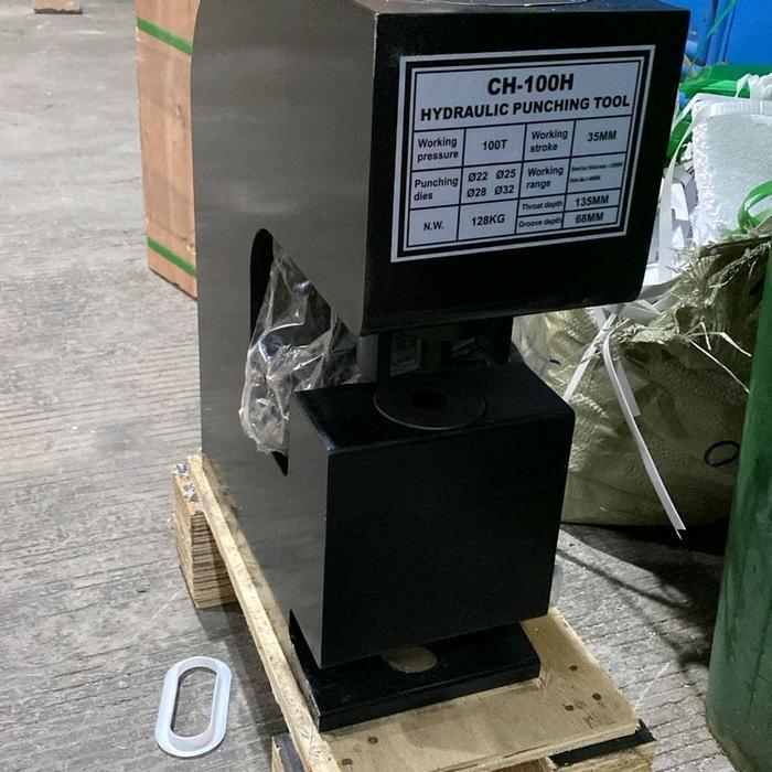 20mm H Beam CH-100H Hydraulic Busbar Punching Punch Hidrolik 100 T