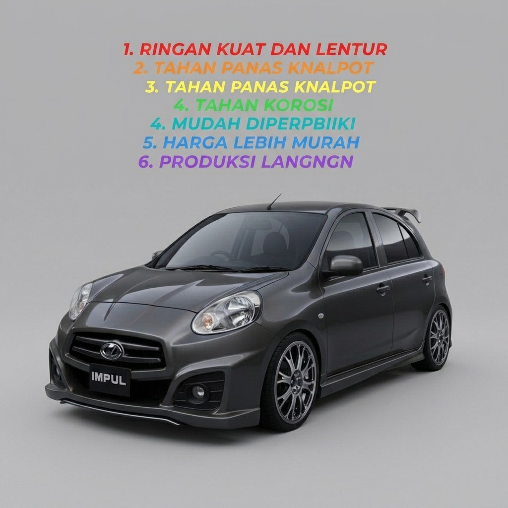 bodykit nissan march bodikit march 2009-2014