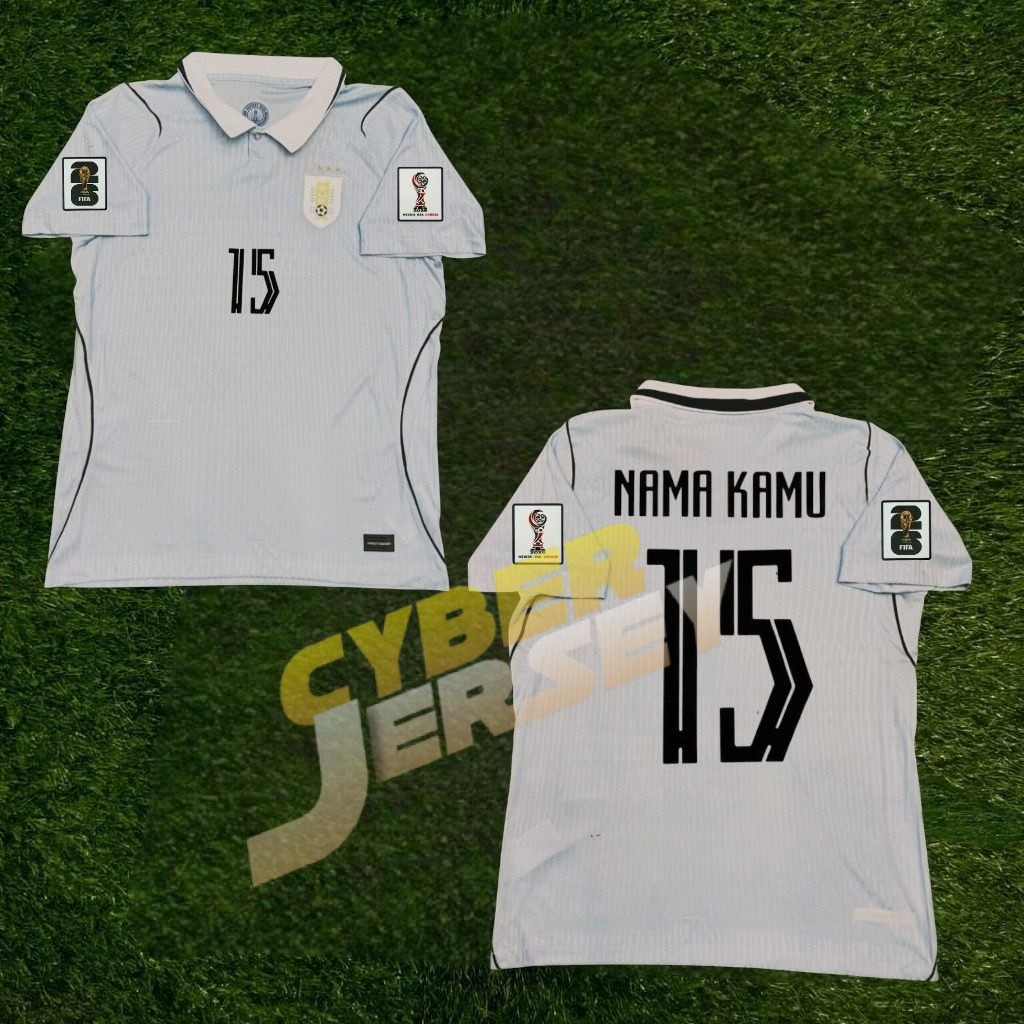 JERSEY BOLA PLAYER ISSUE URUGUAY HOME FULL PATCH PIALA DUNIA 2026 TOP QUALITY  BAJU SEPAKBOLA FUTSAL
