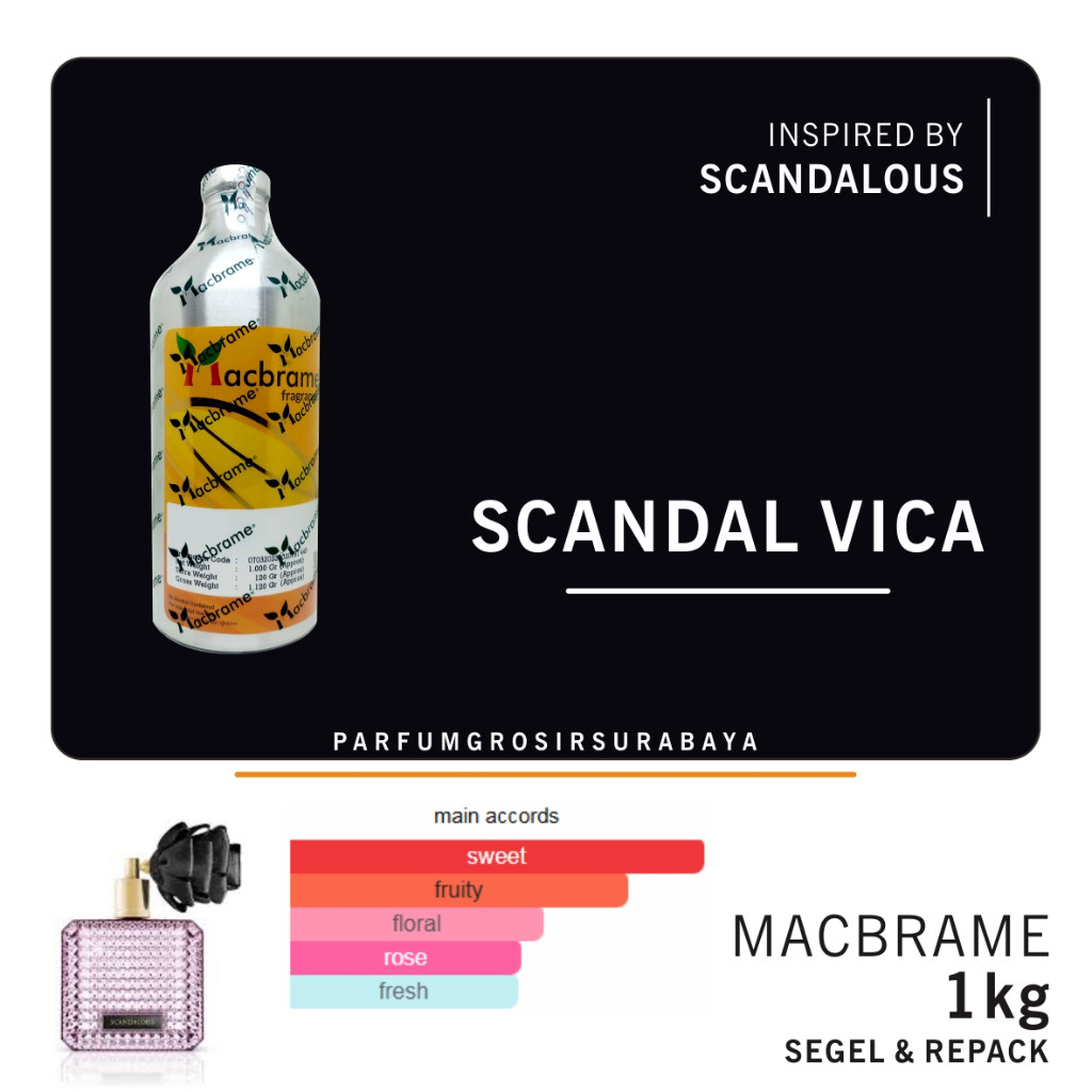 [PGJ] Bibit Parfum - SCANDAL VICA | Scandalous | Macbrame