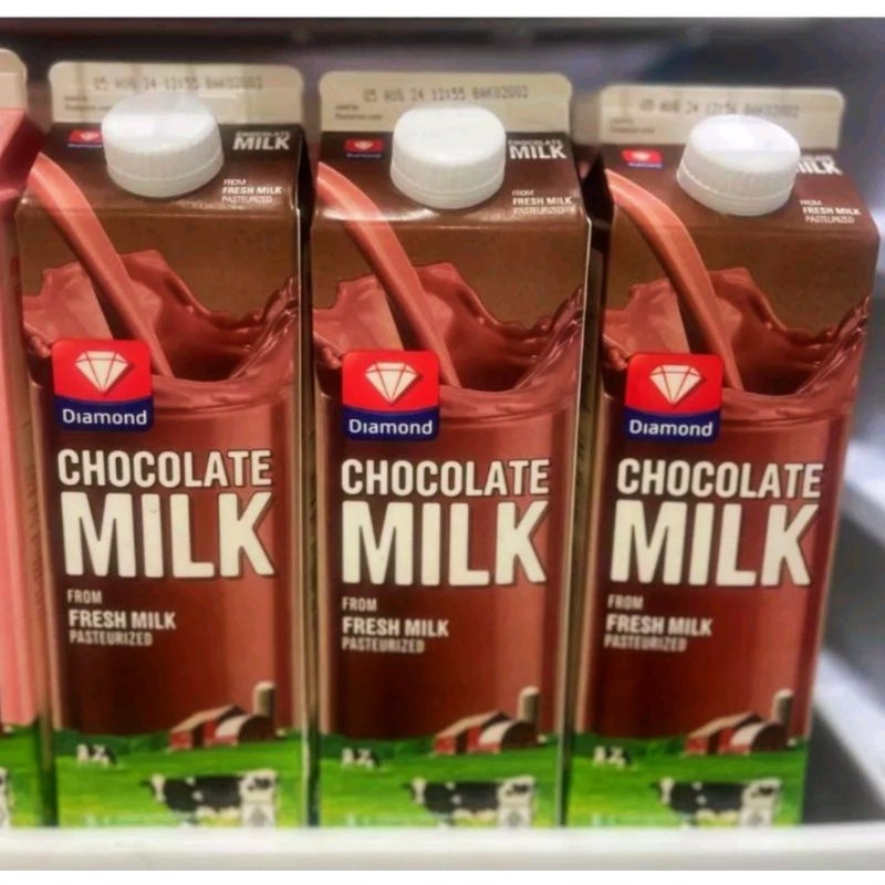 Diamond Fresh Milk Coklat 946ml / Fresh Milk Rasa Cokelat - YukFresh