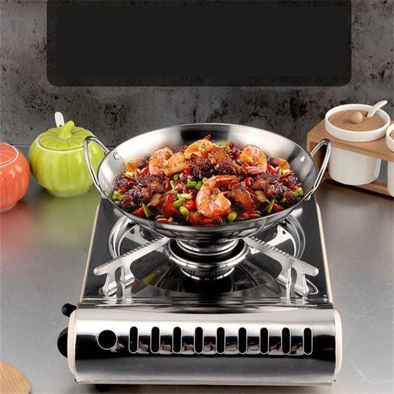 Wajan Mini Stainless Steel / Kuali Mini Katel Bar Penggorengan Kecil / Kuali Serabi / Kuali Cucur