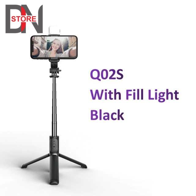 (Gajah_Duduk) DNStr FANGTUOSI Tongsis Tripod Bluetooth Shutter with LED Light - QO2S