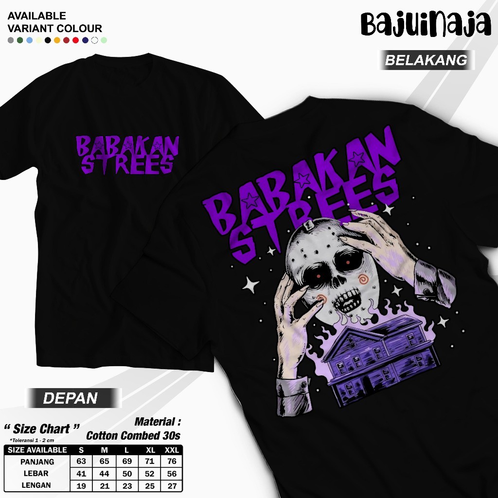 TSHIRT/KAOS GANGSTER BABAKAN STRES - BAJU DISTRO - TERBARU - GANGSTER BAHAN KATUN 24S