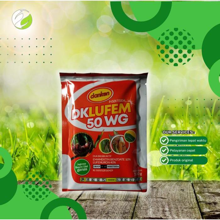 Danken Insektisida DK Lufem 50 WG 100 gr untuk Ulat Bawang Merah Pengendalian Serangga Tanaman