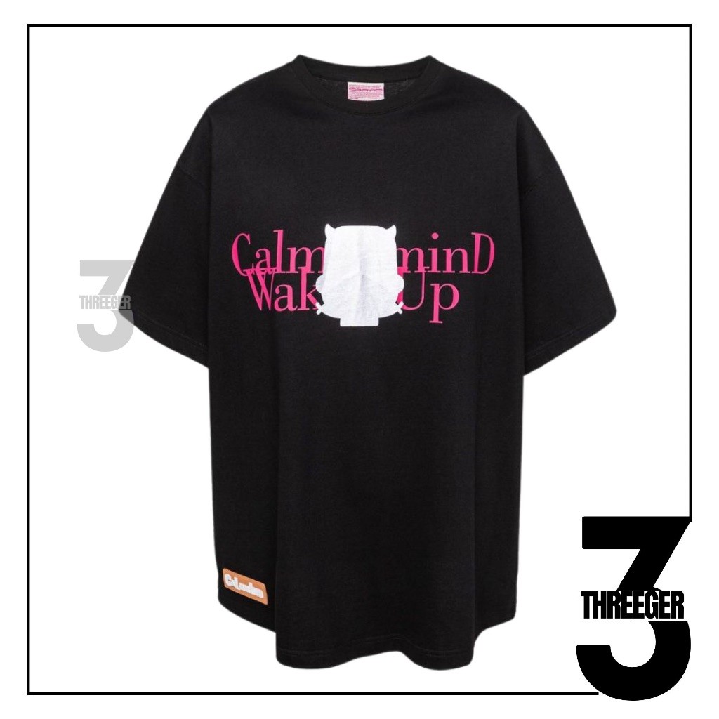 (COD) Calmmind Stamping Monster Tee Black Original / Calmmind Original