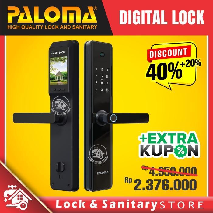 Kunci Elektronik Paloma DLP 2138 Smart Door Lock Camera Digital Lock