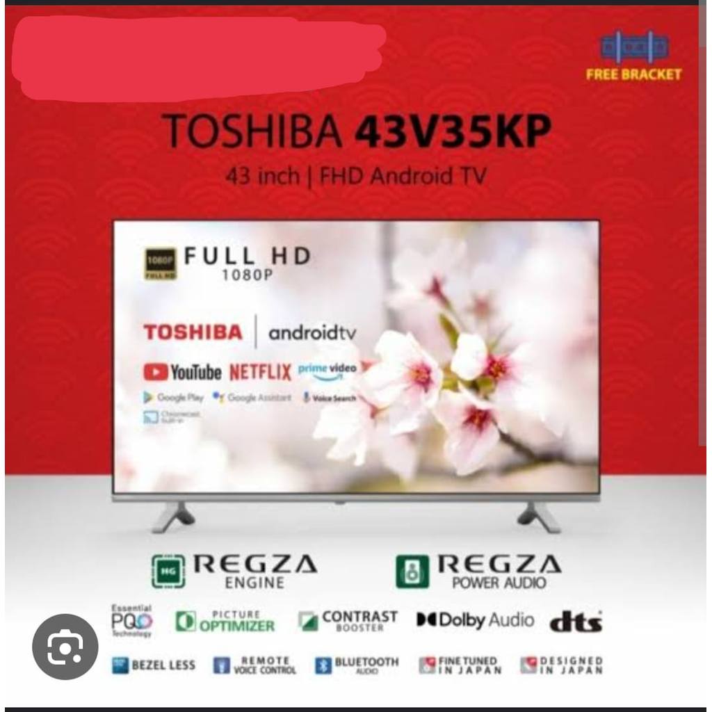 TOSHIBA   Android Smart LED TV 43 inch 43V35KP