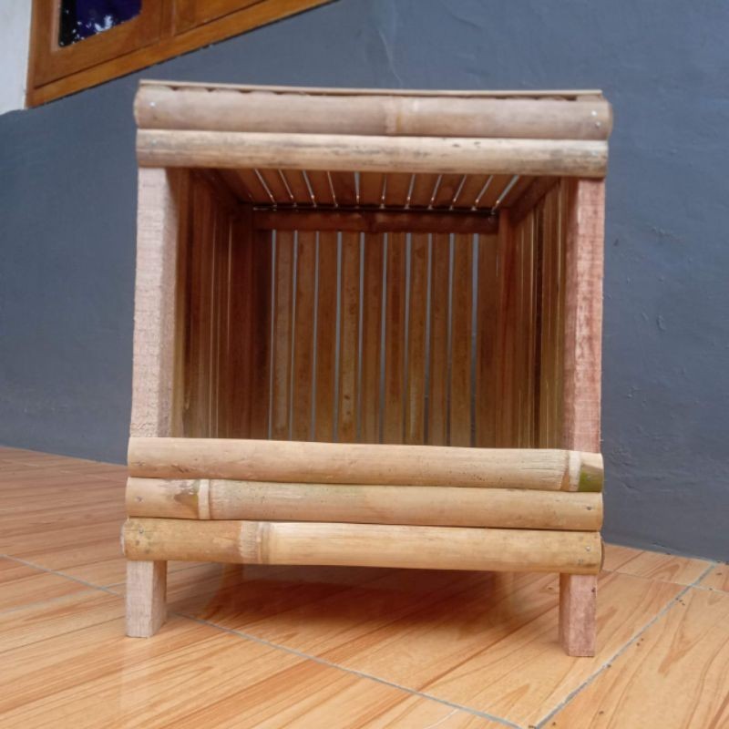 Tarangan Ayam Bertelur Bambu Lipat Rakitan / Kandang Bertelur Ayam / Tempat Angrem Ayam