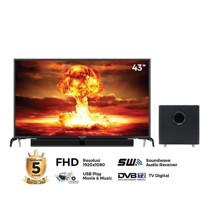 LED TV POLYTRON  PLD-43BV1558