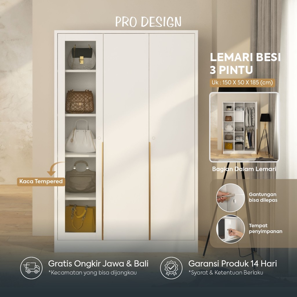 Pro Design Grindelwald MWD Lemari Pakaian Besi