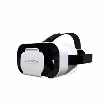 Vinztage0 Shinecon VR Box Kacamata VR 3D 360° untuk Nonton Film Privat Cocok HP Android & iPhone 4.7