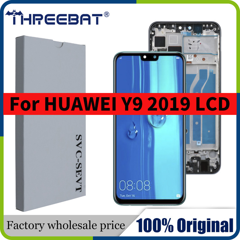 New Original 6.5'' 10-Tou LCD splay For Huawei Y9 2019 LCD Tou Screen gitizer Assembly For JKM-LX1 J