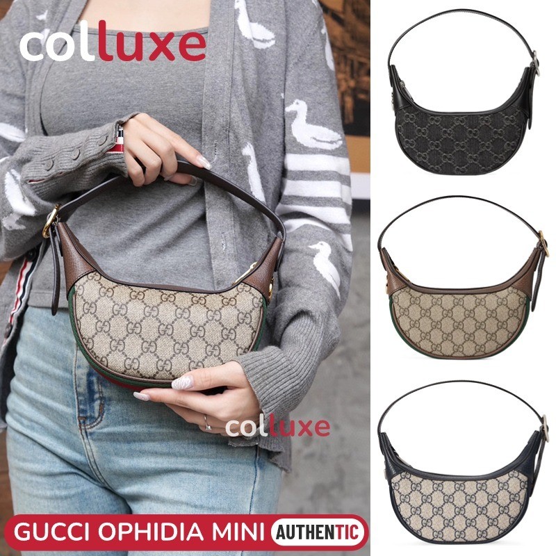 Menyediakan resi Gucci OPHIDIA GG MINI BAG GG Supreme canvas Tas ransel wanita