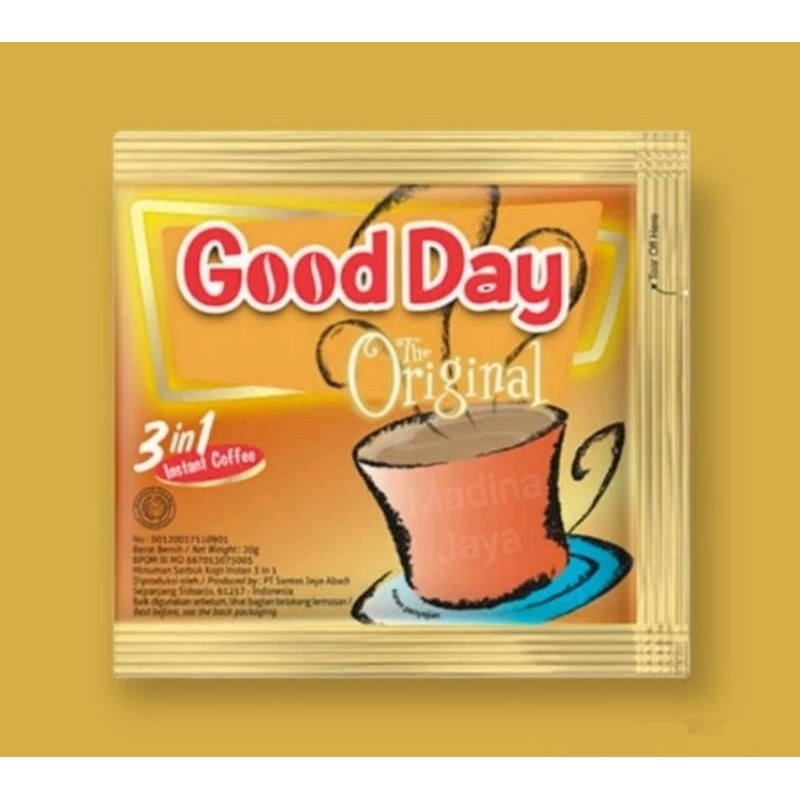JAMIN MURAH !!!Good Day Kopi Instant Original Kemasan 1 Bag isi 50 pcs(BISA LANGSUNG ORDER)
