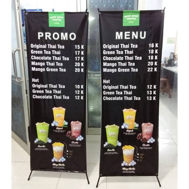 Spanduk Thai Tea | Spanduk Boba | Spanduk Minuman | Spanduk MilkShake | Spanduk Minuman Hits | Spand