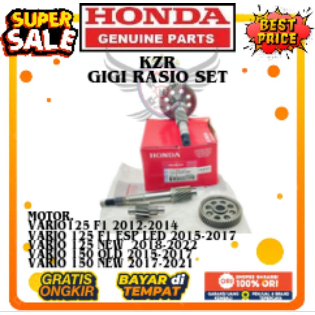 KZR ORIGINAL GIGI RASIO HONDA VARIO 125 HONDA VARIO 125 OLD HONDA VARIO 125 NEW HONDA VARIO 125 LED 