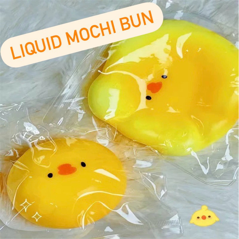PROMO LIQUID MOCHI BUN Mainan taba squishy gemoy squeeze toy stress relief capibara chick piggy chee
