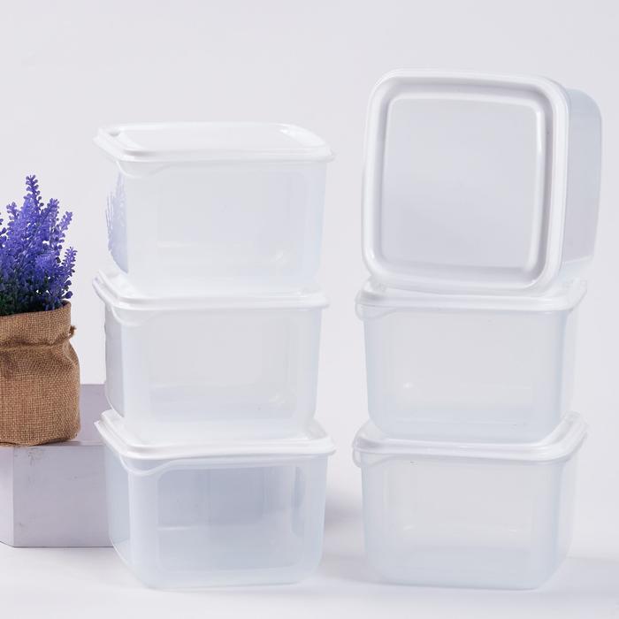 READY CPM TAKERU  SET OF 6 TOPLES PLASTIK (TOPLES KOTAK 1 UKURAN ) - PUTIH