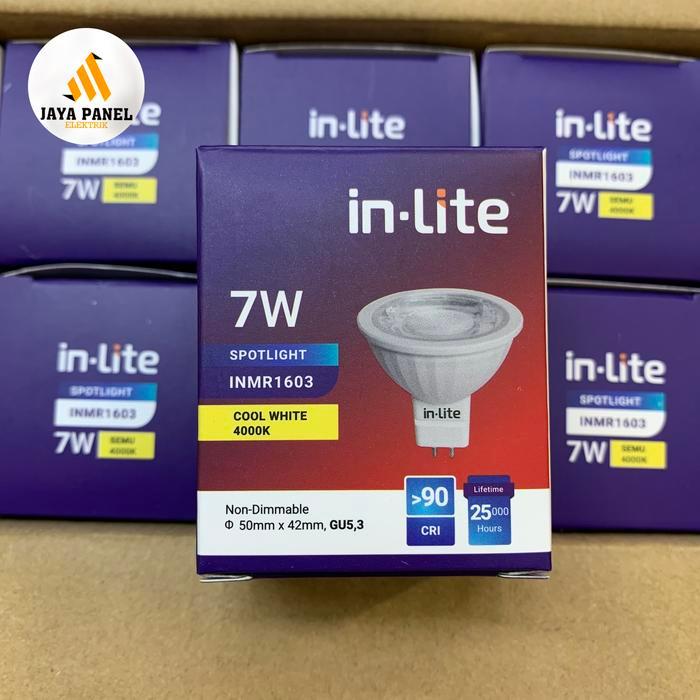 halogen inlite led mr16 7W 3000k 4000k 6500k - Kuning 3000k