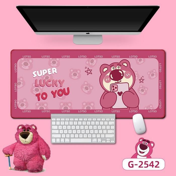 Alas mouse Alas Meja Alas mouse komputer game ekstra besar Alas mouse komputer game beruang stroberi