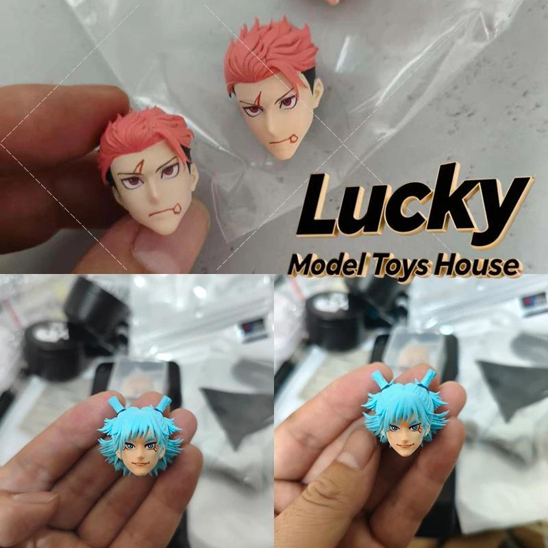 15 Days Made 1/12 Anime Kasimo Hajimei Sukuna Yuji Soler Delicate Painted Head Sculpt For 6" Shf Vto