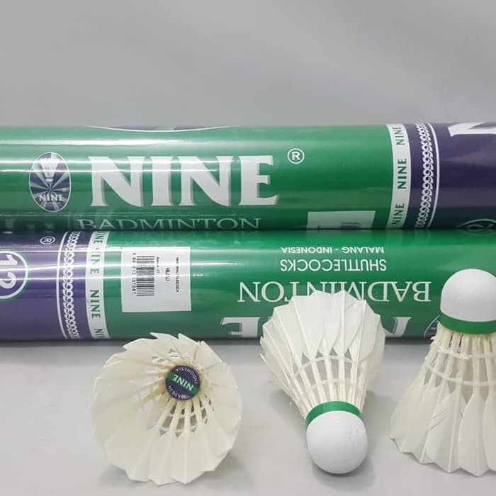 Fit|| Cock Nine HIJAU Shuttlecock / Kok Bulutangkis/Badminton (Bulu JP Gold)