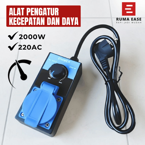 GILISHOP Dimmer Speed Control 2000W Pengatur Kecepatan Gerinda Dimmer Gerinda 2000 Watt AC 220V