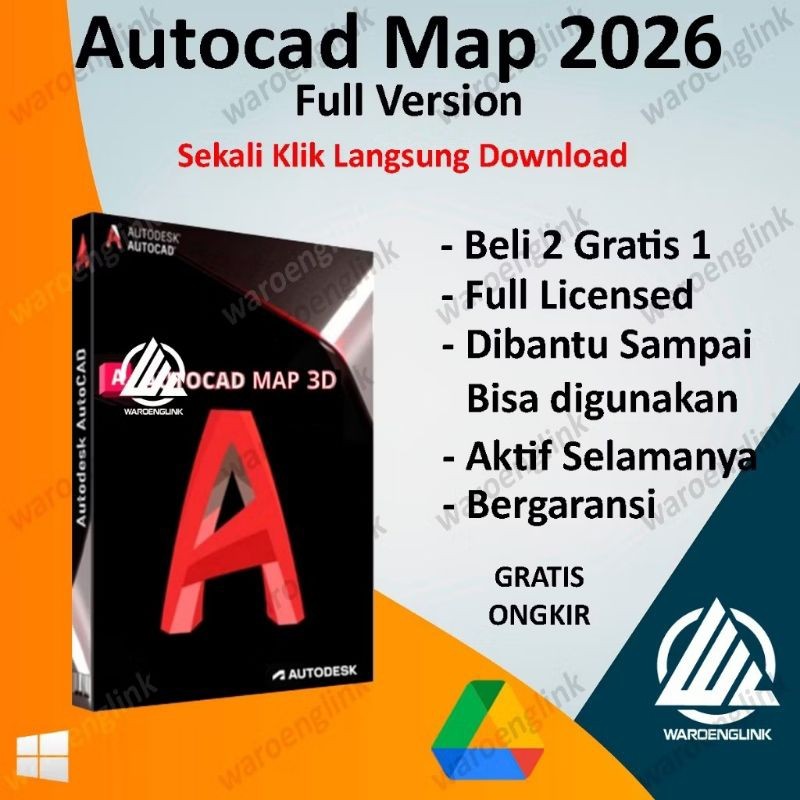AutoCAD Map 3D 2026 Full Version Windows Lifetime License + Video Tutorial Install