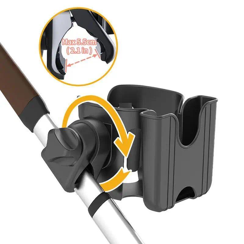 Bike Cup Holder Stroller 2 In 1 Cup Phone Case Adjustable Drink Bottle Holder For Wheelair Walker Bi