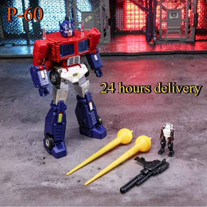 In Stock Original Transforming Toy P-60 P60 Super God Ginrai Truck Cab Optimus Prime Robot Action Fi