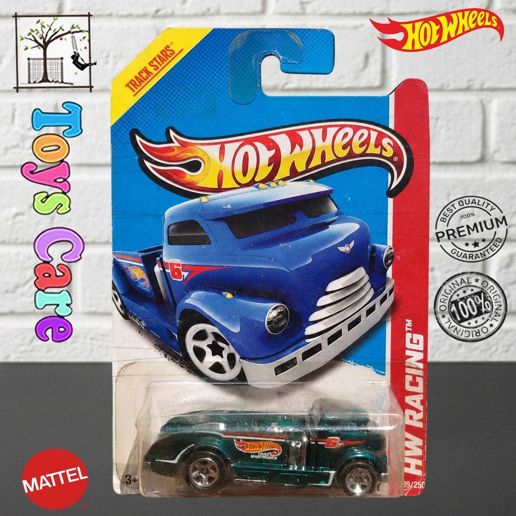 HOTWHEELS MIG RIG 2013 HIJAU EROR WARNA TEAM HOTWHEELS TRUCK TRACTOR HAULER ORIGINAL