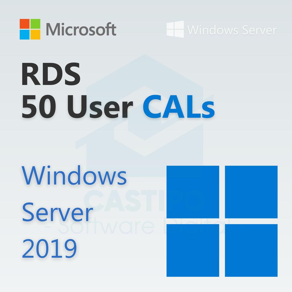 Windows Server 2019 RDS User Connections 50 CAL
