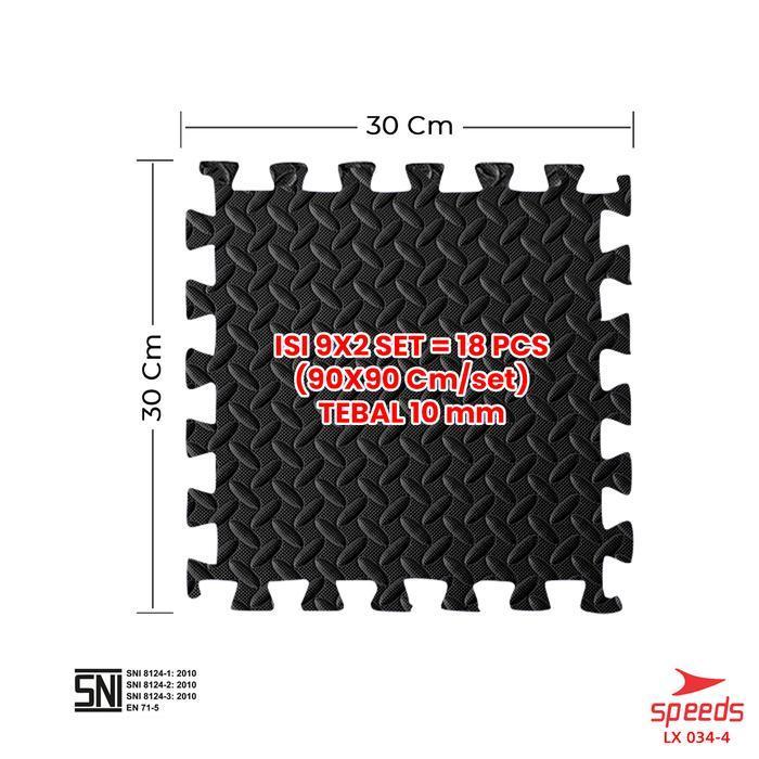 SPEEDS Evamat 103x103cm 10mm Matras Puzzle Karpet Puzzle Matras Eva Alas Lantai  Empuk Bermain Anak 