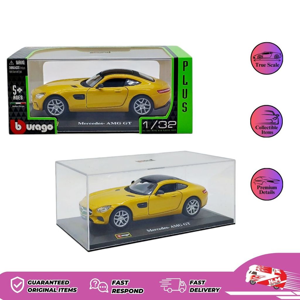 Bburago 1/32 Mercedes- AMG GT Kuning