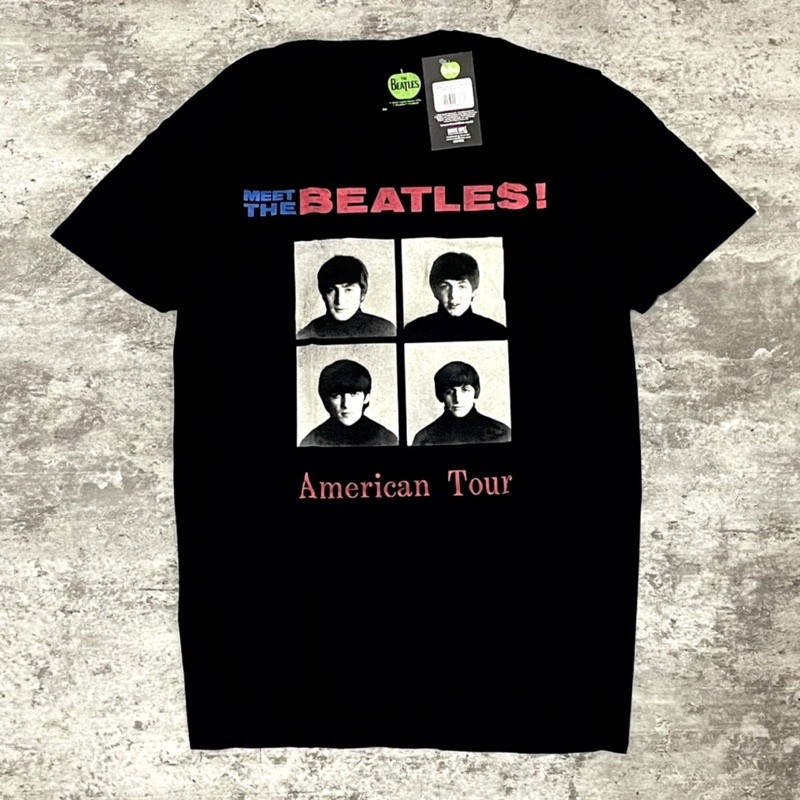 THE BEATLES - AMERICAN TOUR 1964 TSHIRT Tidur pendek Fashion Hardworking T shirt TOP kaos