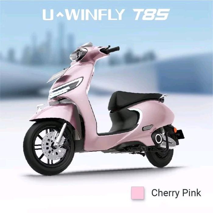 TERBARU UWINFLY T85 SEPEDA MOTOR LISTRIK - PINK